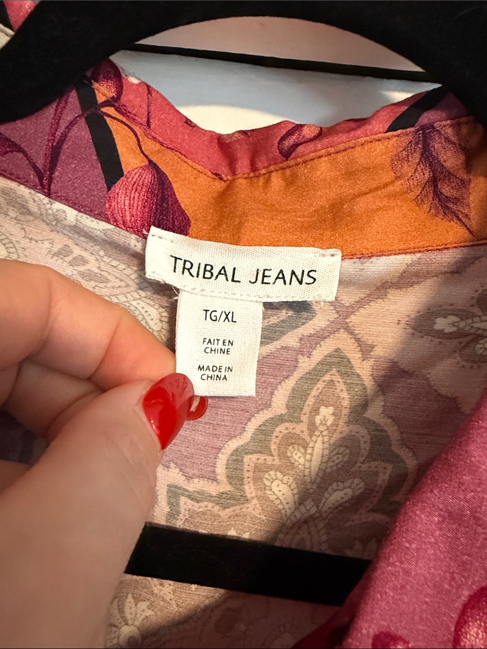 Tribal Jeans Tribal Combo Print Shirt Dress NWT - Picture 7 of 9